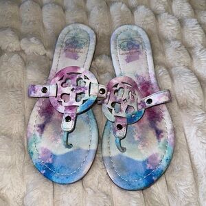 Size 7 water, colored sandals